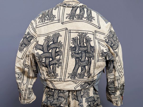 小物 CHRISTOPHER NEMETH Tie Linen-M Rope-Grey Christopher Nemeth Rope Pattern 3-Piece Linen Suit, 1980s