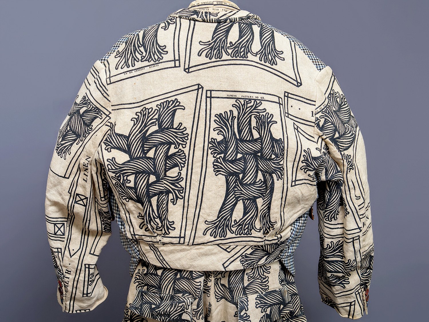 Christopher Nemeth Rope Pattern 3-Piece Linen Suit, 1980s-1990s