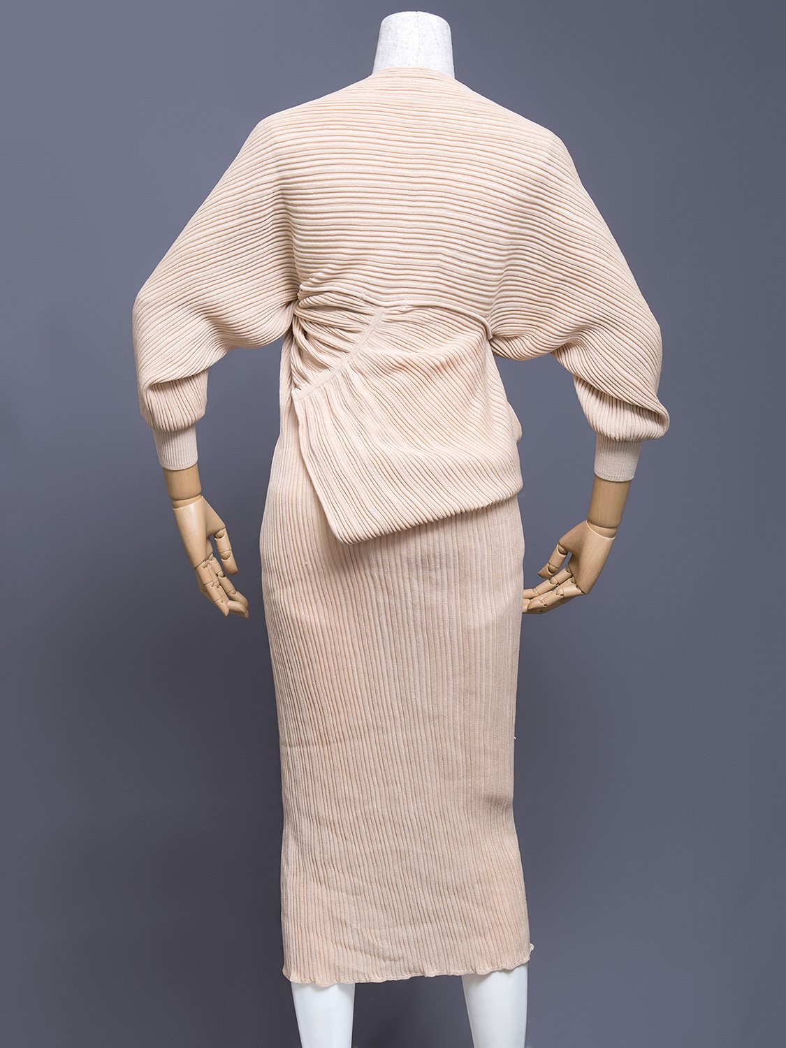 Issey Miyake Asymmetrical Wrap Dress, 1980s | Japanese Fashion Archive