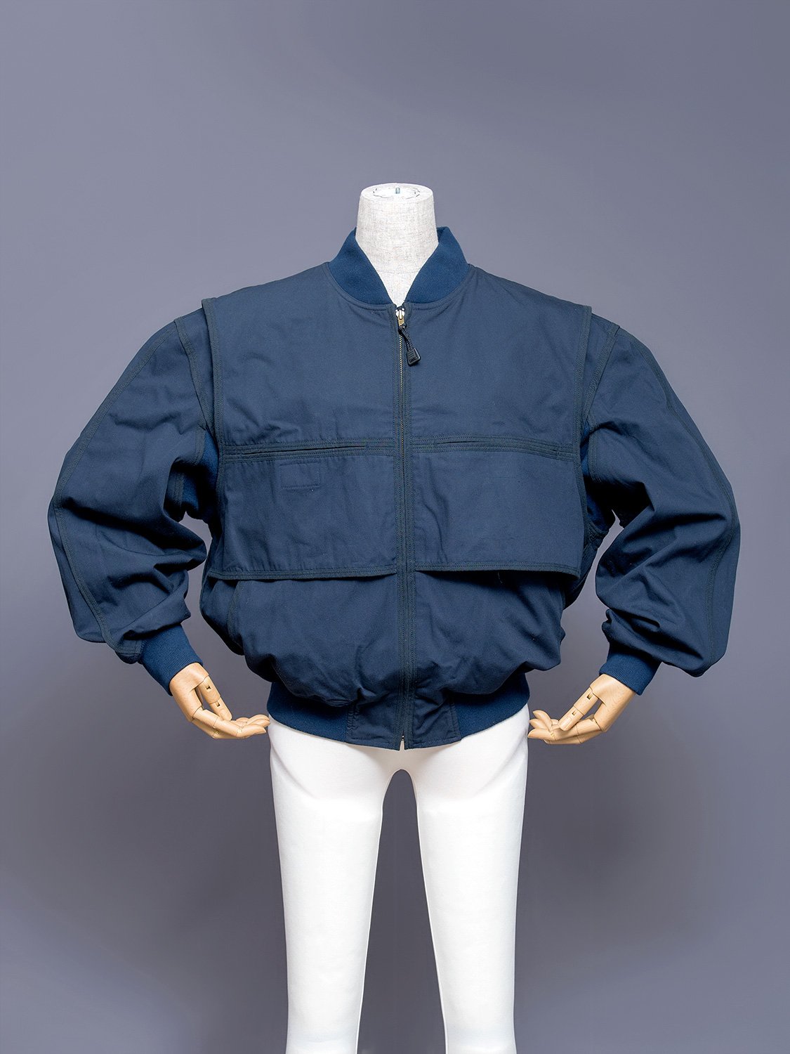 Issey Miyake Layered Bomber Jacket, 1980s | Japanese Fashion Archive