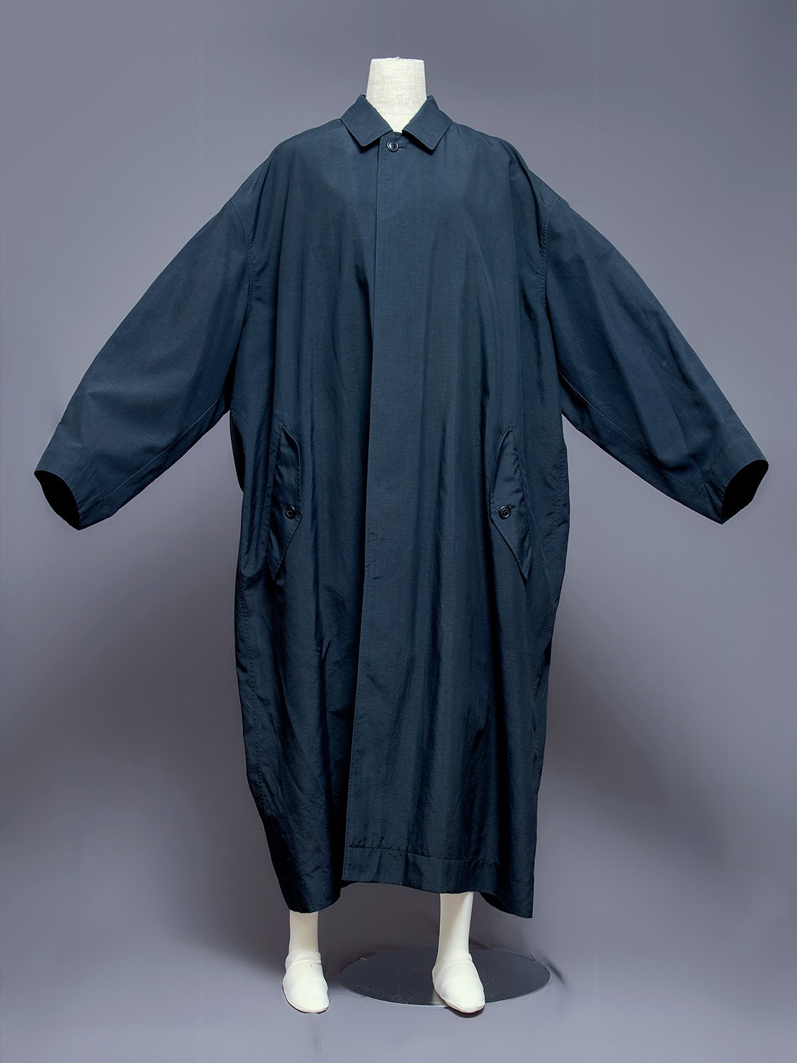 Issey Miyake Men Oversized Polyester Coat, 1980s | Japanese Fashion Archive