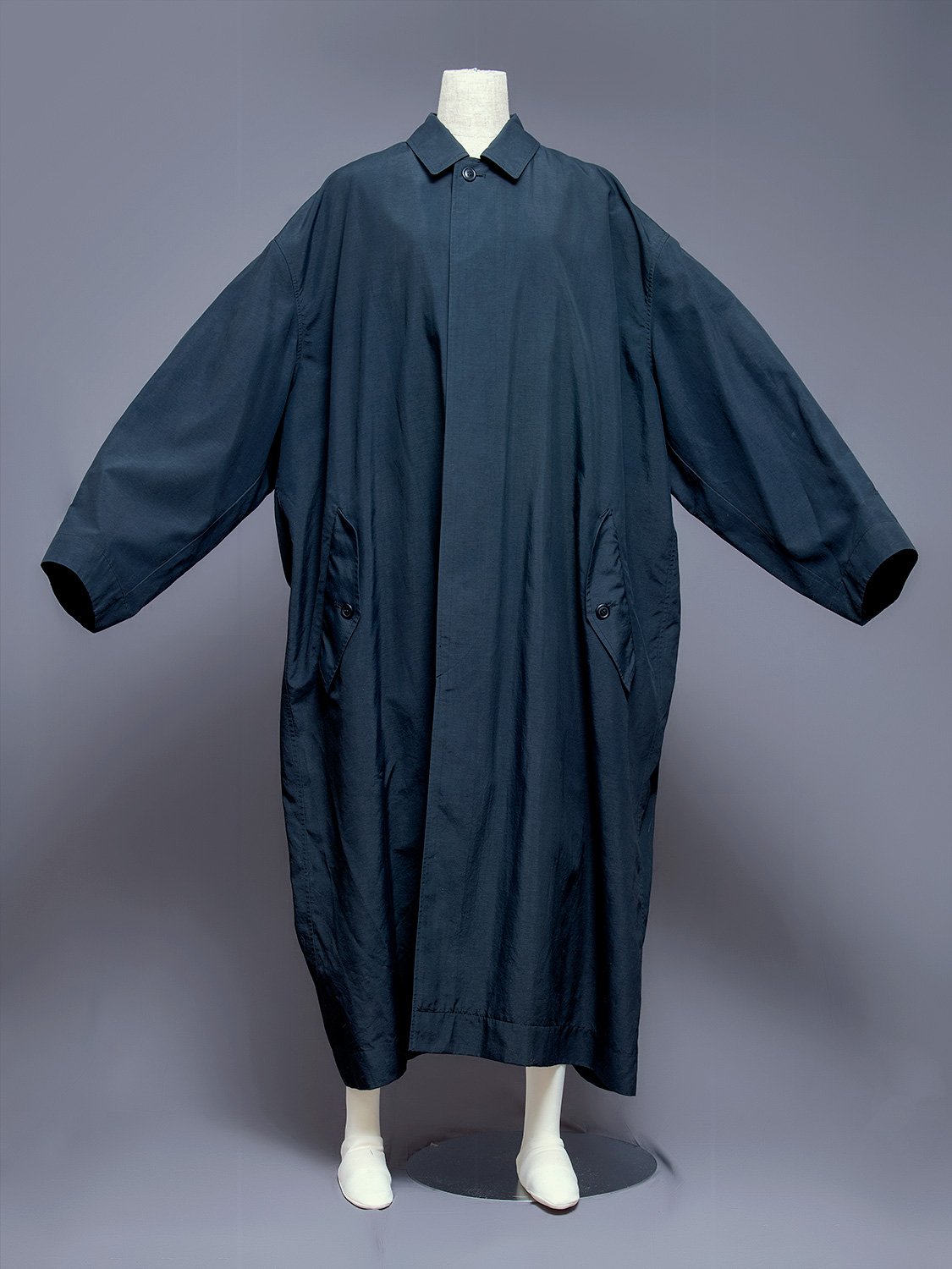 Issey Miyake Men Oversized Polyester Coat, 1980s | Japanese