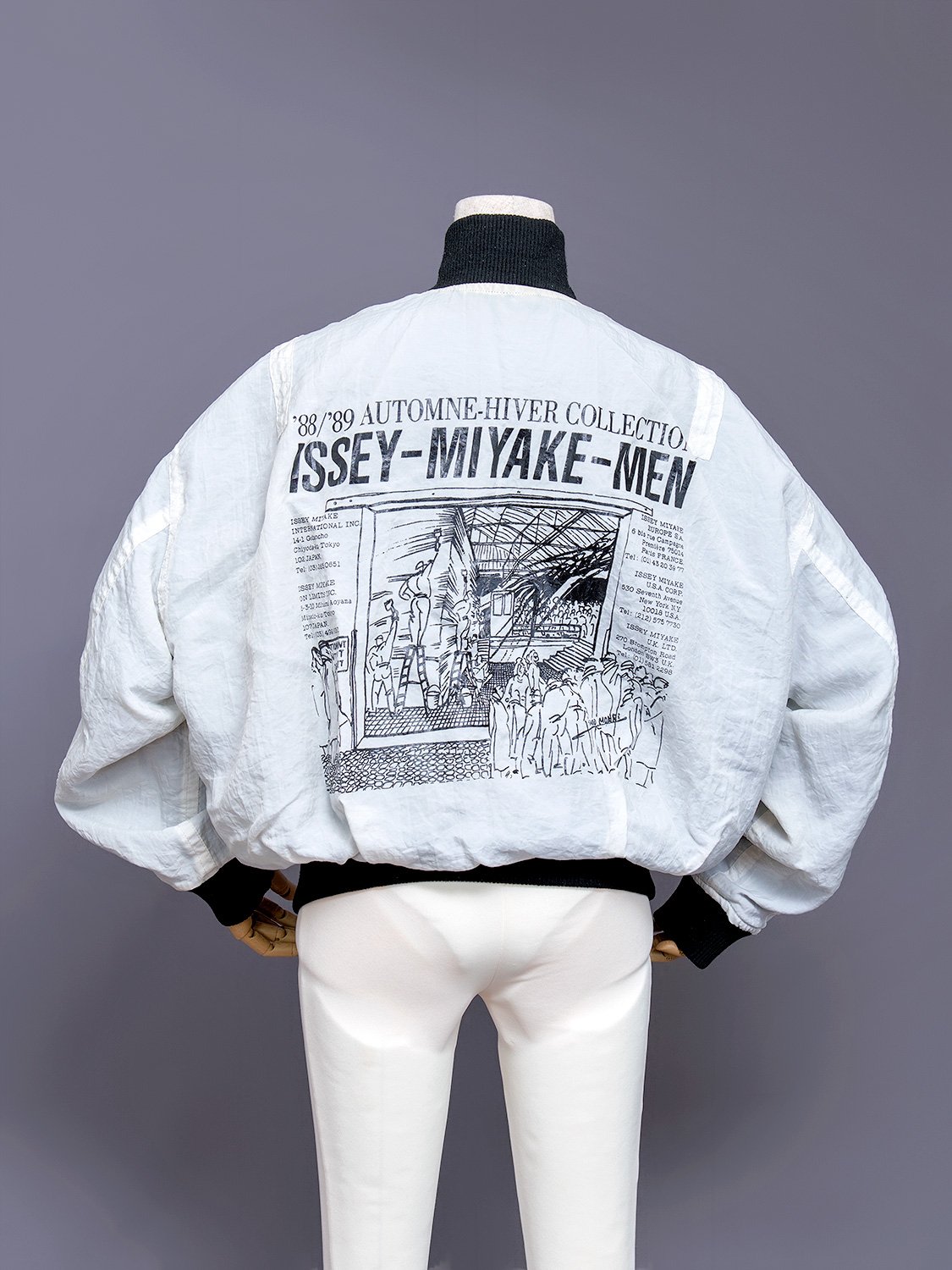 Issey Miyake Men Reversible Bomber Jacket, Automne-Hiver 1988-1989 ...