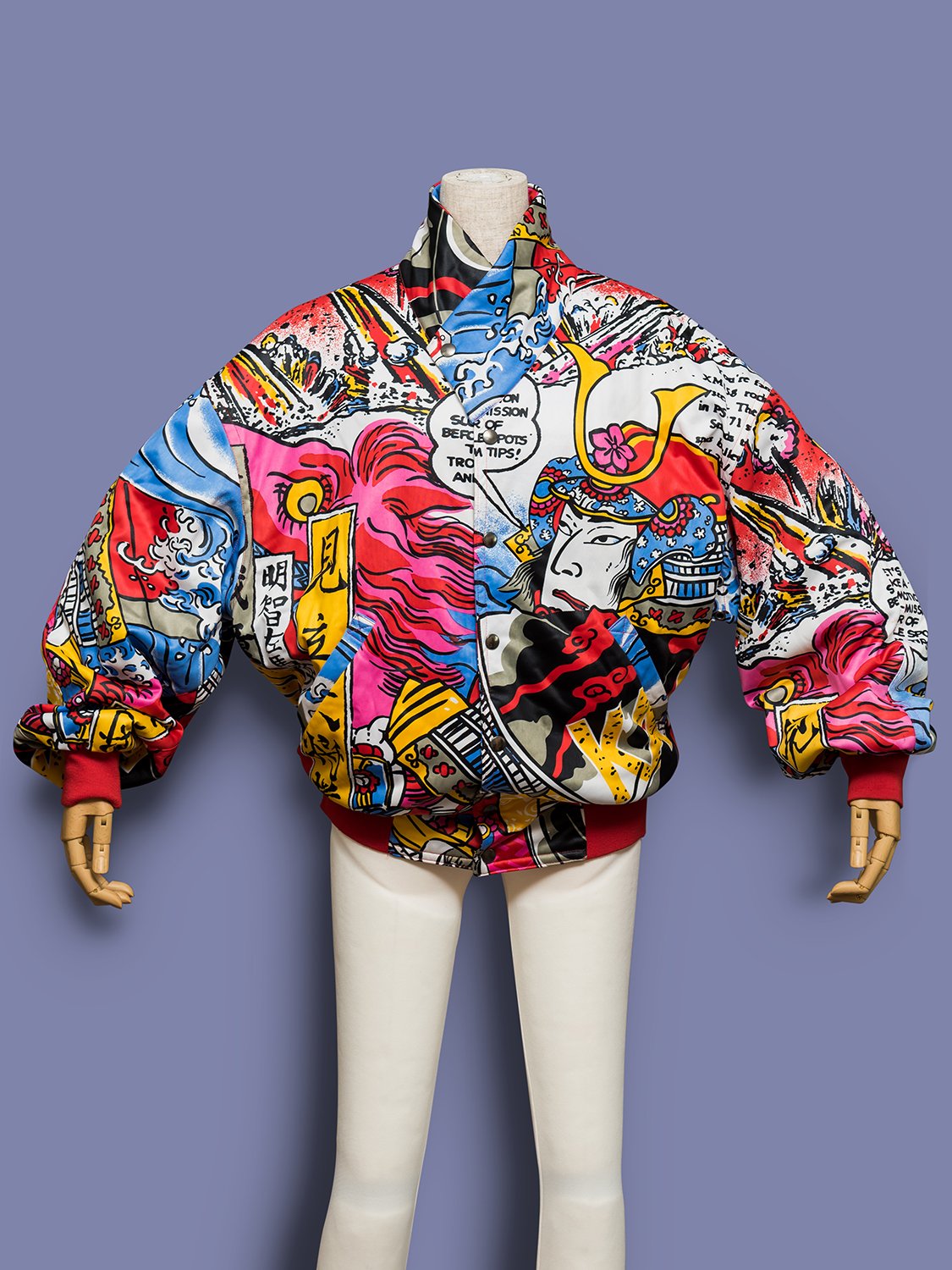 Kansai Yamamoto Comic Print Bomber Jacket, 1983-1984 | Japanese Fashion ...
