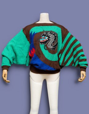 KANSAI YAMAMOTO Sweater 80s Kansai Yamamoto Bird Sweater 